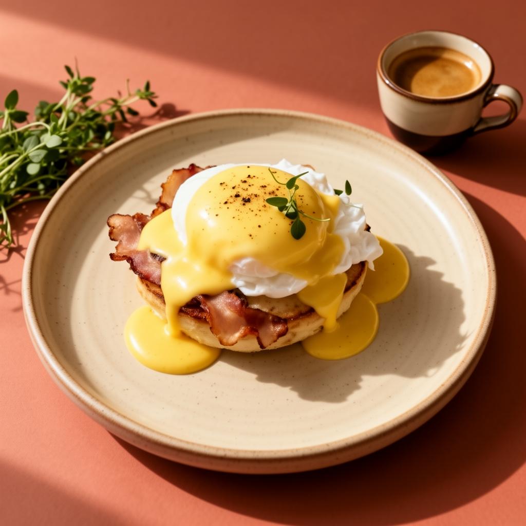Eggs Benedict with hollandaise